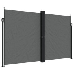 Walplus Retractable Side Awning Garden Sun Shade Canopy Gazebo For Back Door, Porch, Patio Anthracite 200X1000 Cm - thumbnail 2