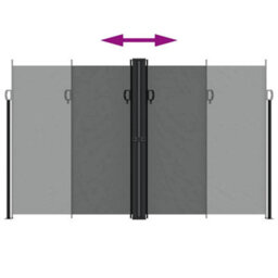 Walplus Retractable Side Awning Garden Sun Shade Canopy Gazebo For Back Door, Porch, Patio Anthracite 200X1000 Cm - thumbnail 5