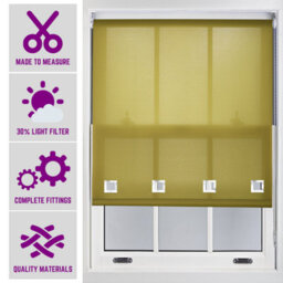 Furnished Daylight Roller Blind With Big Square Eyelets Free Cut Service - Green (W)150Cm X (L)165Cm - thumbnail 1