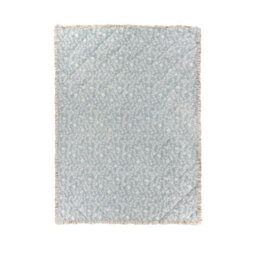 Wylder Amelia 100% Cotton Floral Quilted Bedspread, Seafoam Blue, 240 X 260 Cm - thumbnail 4