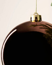 Werchristmas Espresso Extra Large Shatterproof Bauble Shiny 15 Cm - thumbnail 5