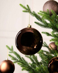 Werchristmas Espresso Extra Large Shatterproof Bauble Shiny 15 Cm - thumbnail 3