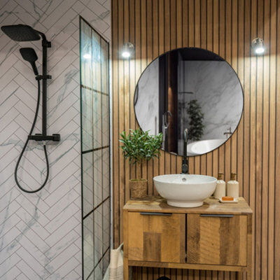 Valuelights Benton Chrome Single Ip44 Bathroom Wall Spotlight And Cool Bulb - image 1