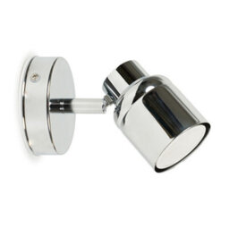 Valuelights Benton Chrome Single Ip44 Bathroom Wall Spotlight And Cool Bulb - thumbnail 5