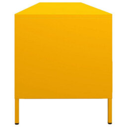 Berkfield Tv Cabinet Mustard Yellow 202X39X43.5 Cm Cold-Rolled Steel - thumbnail 6
