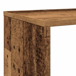 Walplus Book Cabinet Old Wood Finish Engineered Wood 132X29X141.5 Cm - thumbnail 9