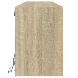 Berkfield Tv Wall Cabinet With Led Sonoma Oak 180X31X45 Cm - thumbnail 7