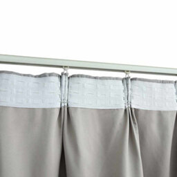 Berkfield Blackout Curtains With Hooks 2 Pcs Grey 140X245 Cm - thumbnail 4
