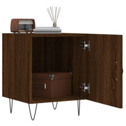 Berkfield Bedside Cabinets 2 Pcs Brown Oak 40X40X50 Cm Engineered Wood - thumbnail 3