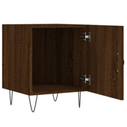 Berkfield Bedside Cabinets 2 Pcs Brown Oak 40X40X50 Cm Engineered Wood - thumbnail 8
