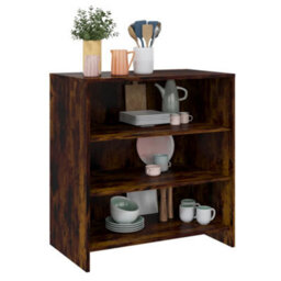 Berkfield Sideboard Smoked Oak 70X40.5X75 Cm Engineered Wood - thumbnail 4