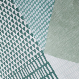 Catherine Lansfield Bedding Larsson Geo Duvet Cover Set With Pillowcases Green - thumbnail 4