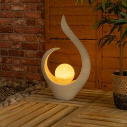 Valuelights Solar Powered Large Abstract Garden Ornament Natural Outdoor Statue Light - thumbnail 2