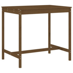 Berkfield 5 Piece Garden Bar Set Honey Brown Solid Wood Pine - thumbnail 6