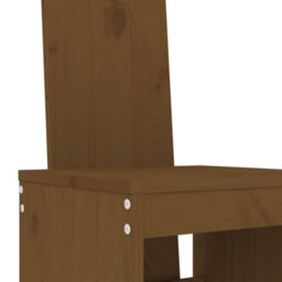 Berkfield 5 Piece Garden Bar Set Honey Brown Solid Wood Pine - thumbnail 5