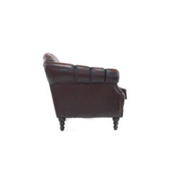 Chesterfield 3 Seater Sofa Settee Antique Oxblood Red Real Leather In Victoria Style - thumbnail 6