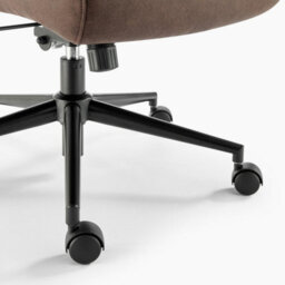 Furniturebox Uk Greer Brown Faux Leather Executive Swivel Office Chair - thumbnail 8