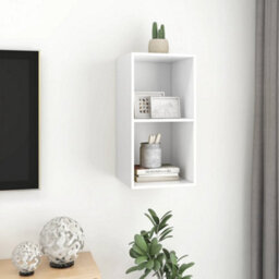 Berkfield Wall-Mounted Tv Cabinet White 37X37X72 Cm Engineered Wood - thumbnail 6