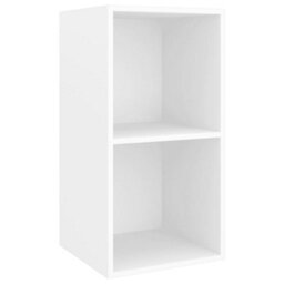 Berkfield Wall-Mounted Tv Cabinet White 37X37X72 Cm Engineered Wood - thumbnail 2