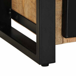 Berkfield Industrial Tv Cabinet 100X30X40 Cm Solid Rough Wood Mango - thumbnail 7