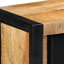 Berkfield Industrial Tv Cabinet 100X30X40 Cm Solid Rough Wood Mango - thumbnail 5