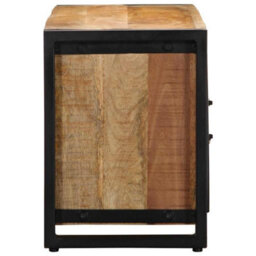 Berkfield Industrial Tv Cabinet 100X30X40 Cm Solid Rough Wood Mango - thumbnail 3