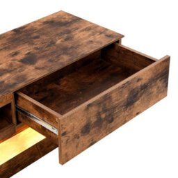 Furniture in Fashion Step Wooden Tv Stand In Rustic Oak With Led Lighting - thumbnail 9