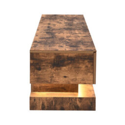 Furniture in Fashion Step Wooden Tv Stand In Rustic Oak With Led Lighting - thumbnail 8