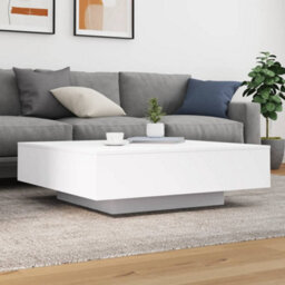 Walplus Coffee Table White 100X100X31 Cm Engineered Wood - thumbnail 3
