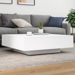 Walplus Coffee Table White 100X100X31 Cm Engineered Wood - thumbnail 1