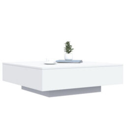 Walplus Coffee Table White 100X100X31 Cm Engineered Wood - thumbnail 4