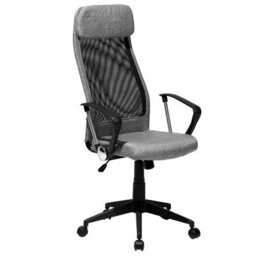 Beliani Office Chair Pioneer Dark Grey - thumbnail 1
