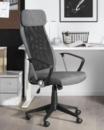 Beliani Office Chair Pioneer Dark Grey - thumbnail 2