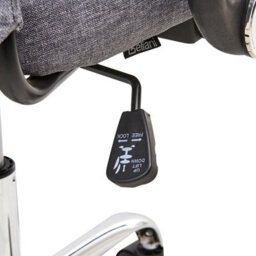 Beliani Office Chair Pioneer Dark Grey - thumbnail 9