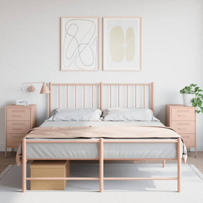 Berkfield Bedside Cabinets 2 Pcs Pink 36X39X68 Cm Steel - image 1