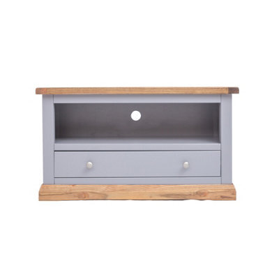 Cabinet Bits Biccari Grey 1 Drawer Tv Cabinet Chrome Knob - image 1