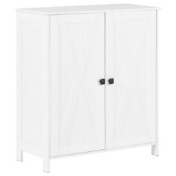 Beliani Shoe Storage Cabinet Valcourt White - thumbnail 1