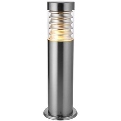 Outdoor Ip44 Bollard Light Marine Grade Steel Lamp Post Garden Driveway Patio - image 1