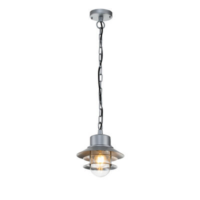 Luminosa Lighting Luminosa Copenhagen Outdoor Dome Wall Lamp Silver, Ip44 - image 1