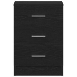 Walplus Bedside Cabinet Black Oak 38X35X55 Cm Engineered Wood - thumbnail 6