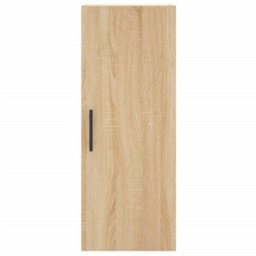 Berkfield Highboard Sonoma Oak 34.5X34X180 Cm Engineered Wood - thumbnail 8