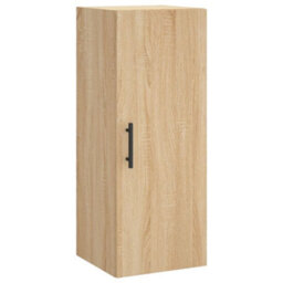 Berkfield Highboard Sonoma Oak 34.5X34X180 Cm Engineered Wood - thumbnail 7
