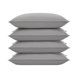 Groundlevel Grey Shredded Supersoft Goose Feather & Down Pillows X4 - thumbnail 2