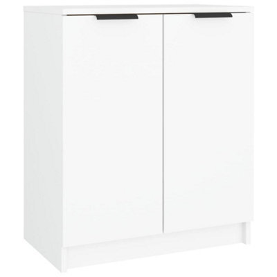 Berkfield Elegant Shoe Cabinet White 59X35X70 Cm Engineered Wood - image 1
