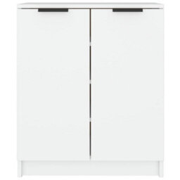 Berkfield Elegant Shoe Cabinet White 59X35X70 Cm Engineered Wood - thumbnail 3