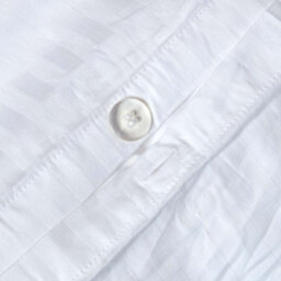Homescapes White Egyptian Cotton Single Duvet Cover With One Pillowcase, 330 Tc - thumbnail 3