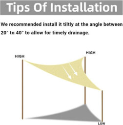 Beige 3X3X3M Triangular Shade Sail 95% Uv Protection - thumbnail 4