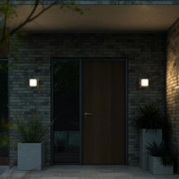 Nordlux Oliver Outdoor Plastic Wall Light Dual Mount Black,mains Led