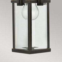 Luminosa Lighting Elstead Manhattan 1 Light Outdoor Ceiling Chain Lantern Oil Rubbed Bronze, E27 - thumbnail 4