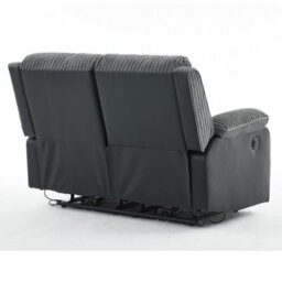 Electric Reclining Chair, Corduroy Fabric Recliner Loveseat - Loveseat - thumbnail 4